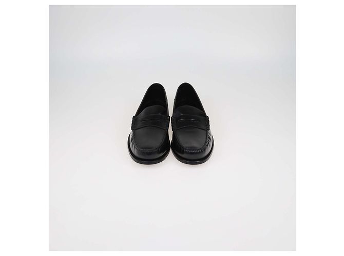 Mocasines Slip On Prada de piel cepillada negra Negro