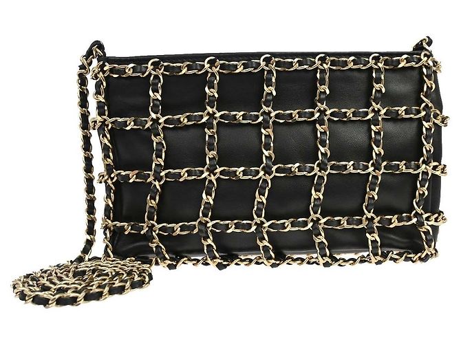 Chanel Chain Frame Lambskin Nero