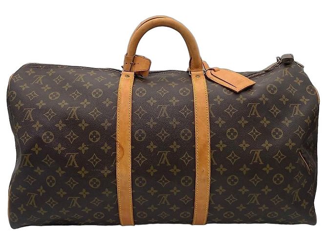 Louis Vuitton Keepall 55 Sac de Voyage Monogram Marron