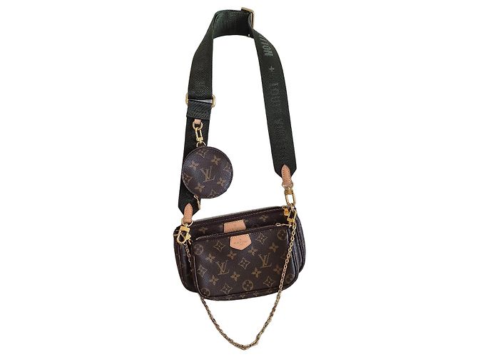 Louis Vuitton Multi Pochette Accessoires Tela Monogram Marrom Monograma