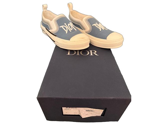 Autre Marque Dior B23 Sneakers Basse Tela Blu Bianco