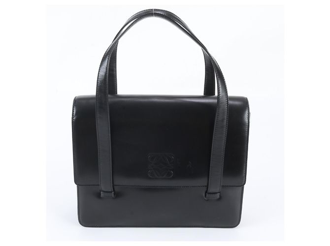 Loewe Anagram Leder-Tote-Bag Schwarz