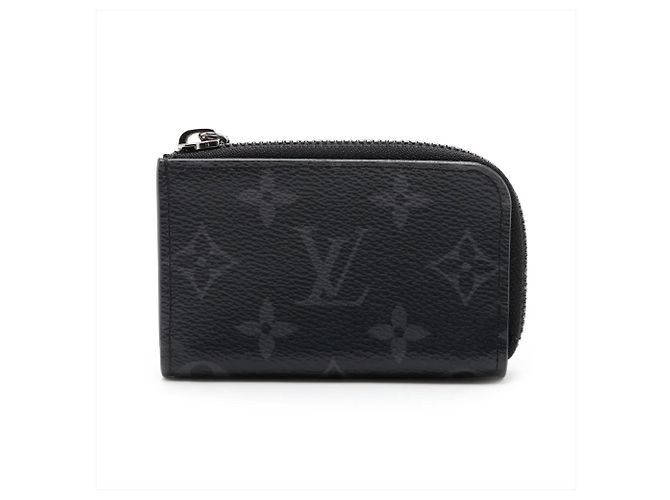 Louis Vuitton Monogram Eclipse Münzbeutel Schwarz