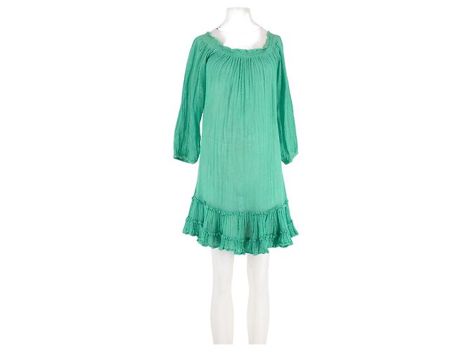 Autre Marque Vestido SUNDAY de lino verde