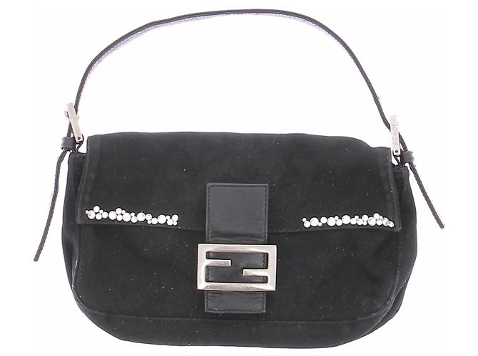 Fendi Sac à main Baguette noir Black