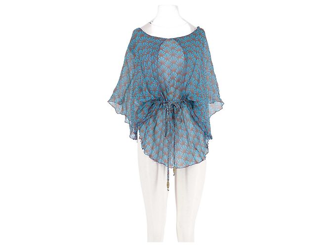 Autre Marque Top ampio blu POUPETTE ST BARTH