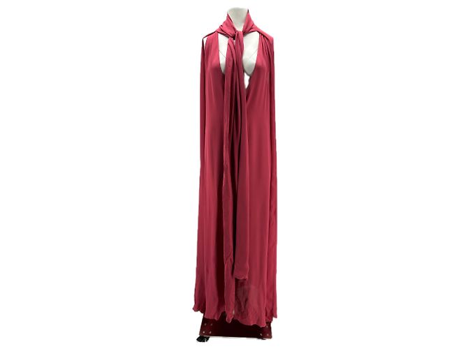 Autre Marque Vestido largo rosa sin mangas BESPOKE NATIONAL