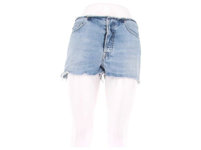 Iro Denim Mini Shorts Blau