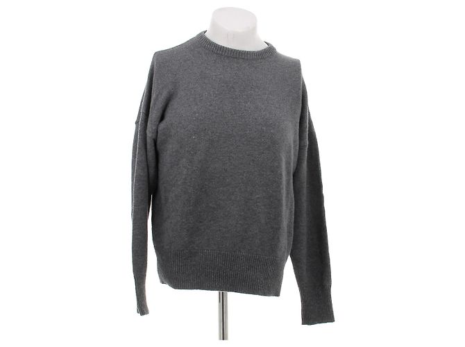 Autre Marque Grauer Kaschmirpullover