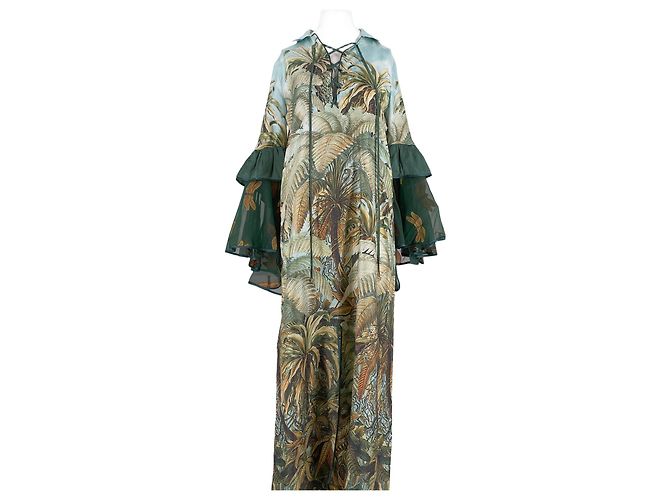 Autre Marque F.R.S FOR RESTLESS SLEEPERS Grünes Seidenkleid