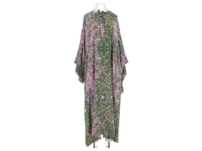 Autre Marque Natasha Zinko Seidenkleid Grün