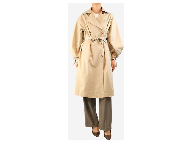 Autre Marque Gabardina con cinturón neutra - One size