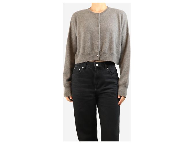 Autre Marque Kurzer Cardigan aus Kaschmir in Braun - size XS