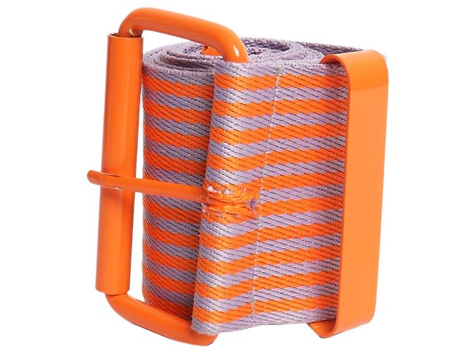 Essentiel Antwerp Ceinture rayée Duette orange et violette