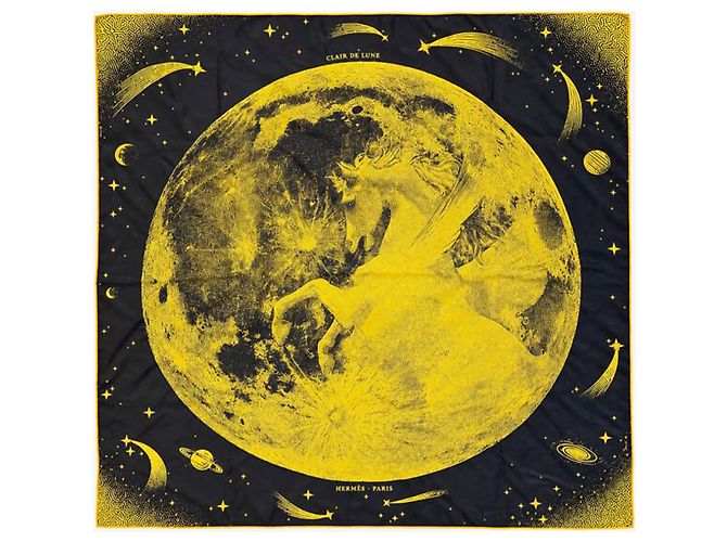 Hermès Claire de lune doppelseitiger Schal mehrfarbig Mehrfarben