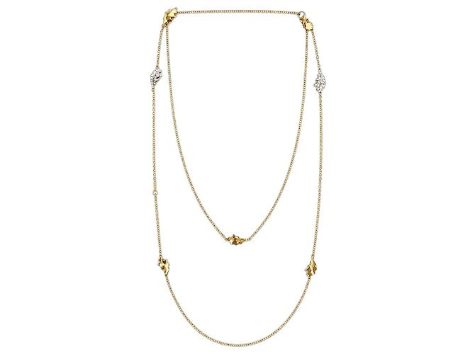 Autre Marque 18K Gold woodland Eichenblatt-Halskette