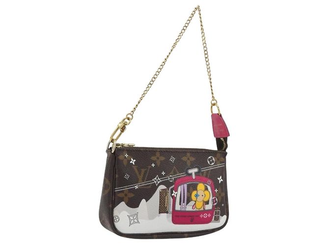 LOUIS VUITTON Monogram Vivienne Mini Pochette Accessoires M68490 LV