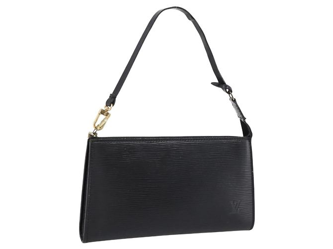 LOUIS VUITTON Epi Pochette Accessoires Pouch Black M52982 LV