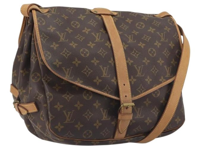 LOUIS VUITTON Monogram Saumur 35 Shoulder Bag M42254 LV