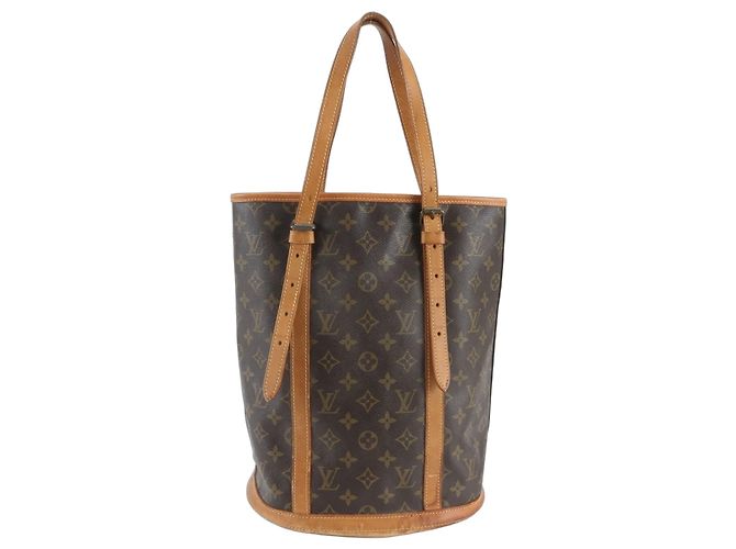 Bolsa Louis Vuitton Monogram Bucket GM Marrom