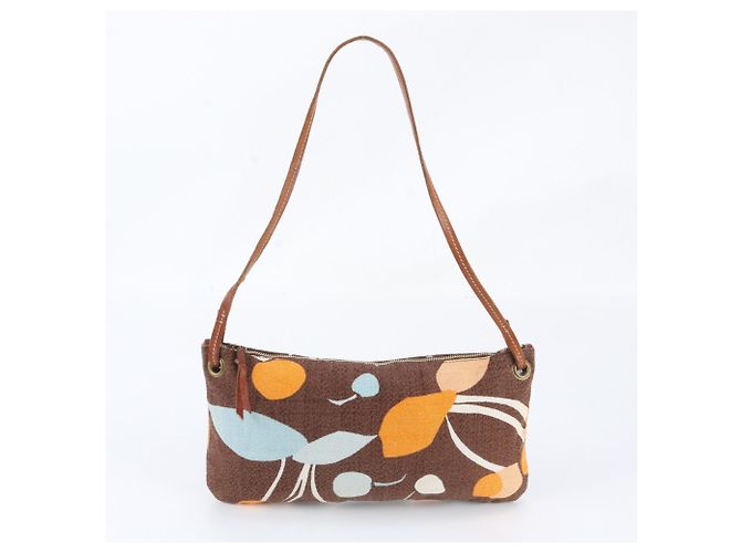 Borsa a spalla singola Miu Miu Archive Marrone
