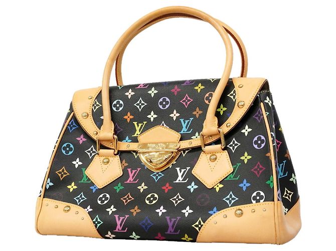 Louis Vuitton Monogram Multicolor Beverly GM Handbag Black