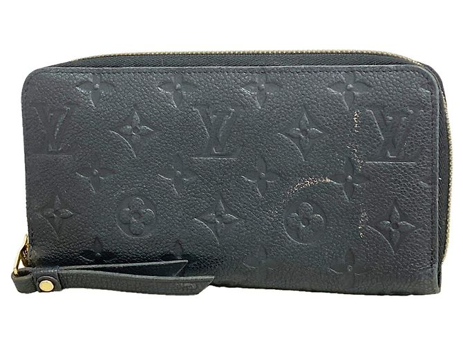 Louis Vuitton Monogram Empreinte Zippy Wallet - Noir Preto