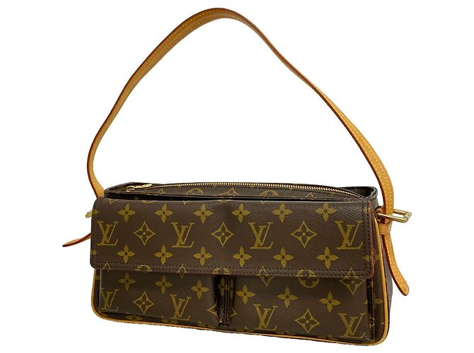 Sac à épaule Louis Vuitton Monogram Vivacite MM Marron