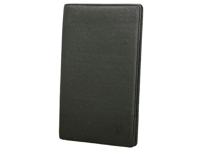 Louis Vuitton Ardoise Taiga Leather Long Bill Wallet Grey