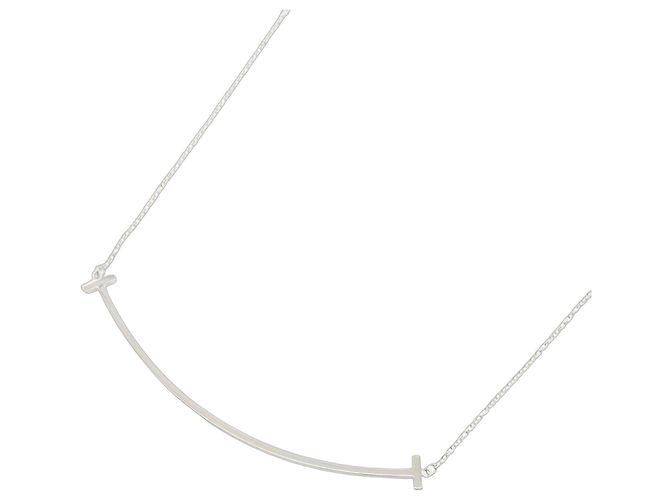 Autre Marque Tiffany & Co. T Smile Large Halskette Silber