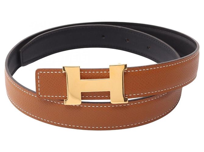 Hermès Ceinture Hermes Mini Constance H-Belt Marron Noir