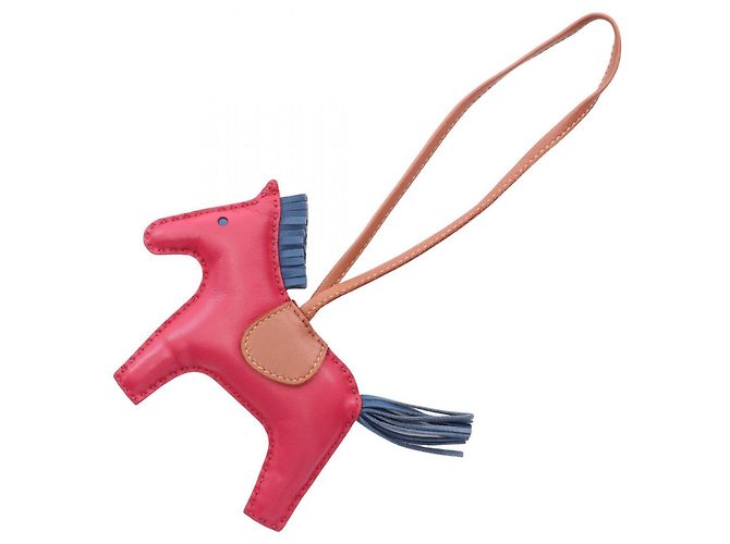 Hermès Hermes Rodeo MM Charm Marrone Rosa Blu