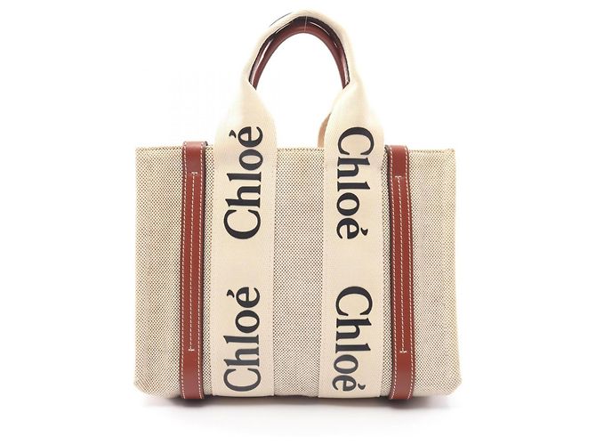 Bolsa Chloé Woody Small Marrom Cru