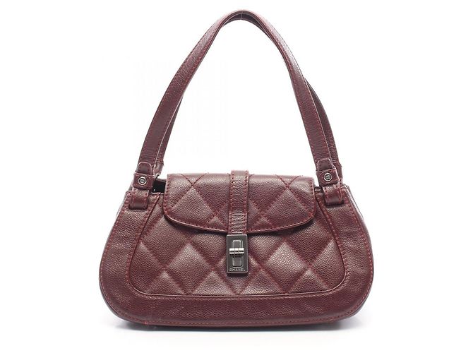 Borsa Chanel 2.55 Matelassé in Bordeaux Bordò