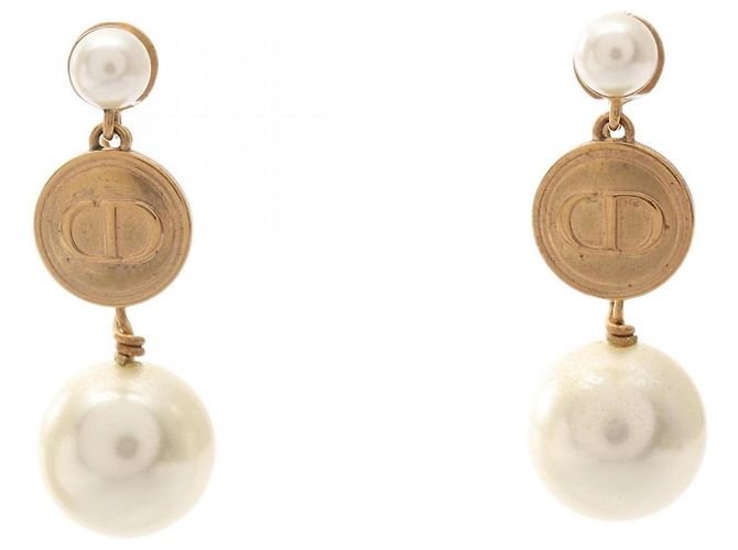 Orecchini Christian Dior Dior Tribal CD Logo D'oro Crudo