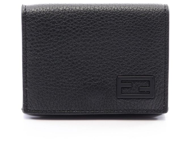 Fendi FF Tri-fold Wallet Black