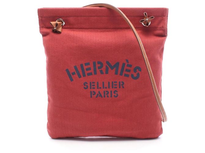 Hermès Sac à épaule Hermes Aline MM Marron Rouge Bleu Marine