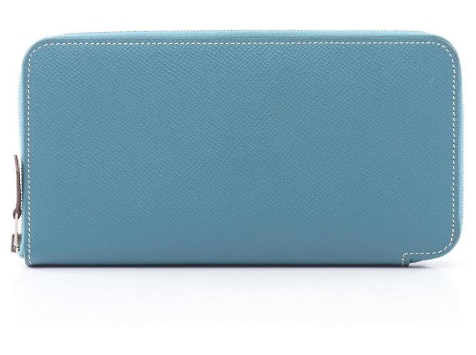 Hermès Cartera larga Hermes Azap en Blue Jean Azul