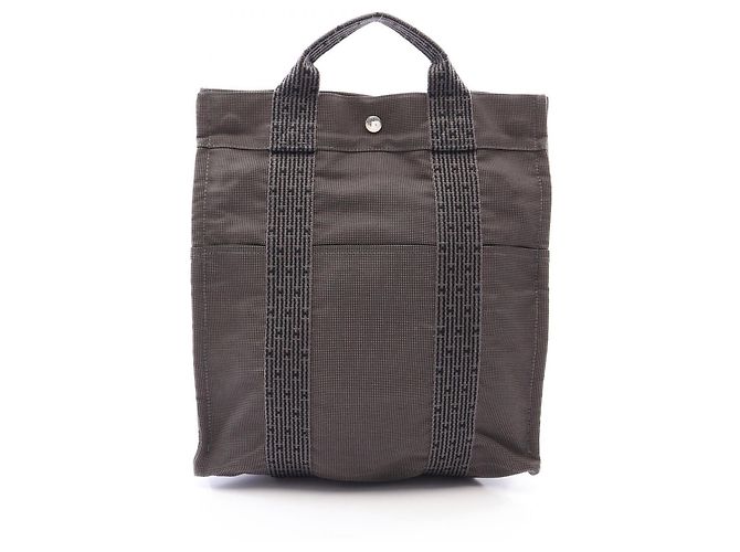 Hermès Herline Ad MM Gray Mochila/Bolsa Marrom