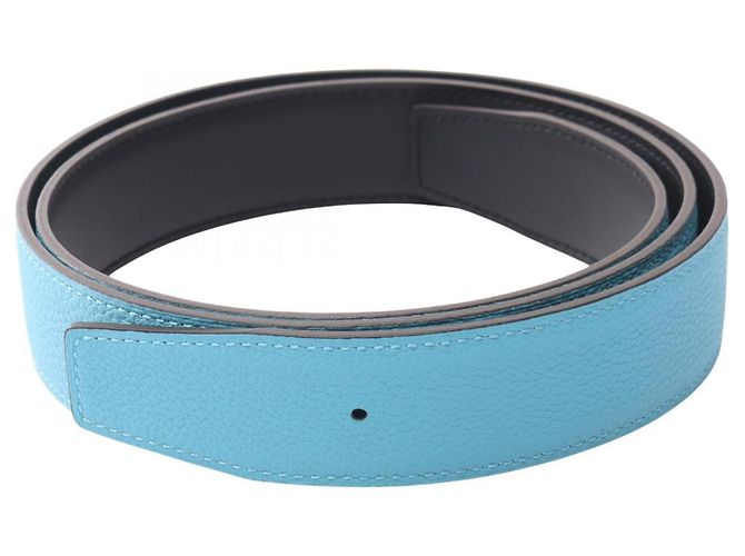 Hermès Cintura Hermes Constance H-Belt Nero Blu