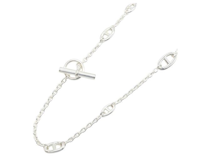 Hermès Collana Hermes Chaine d'Ancre Farandole 80 Argento