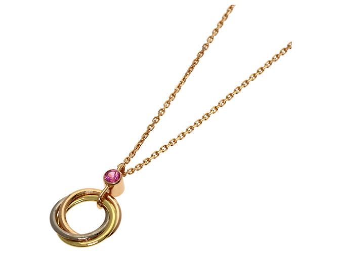 Cartier Baby Trinity Halskette Rosa Saphir