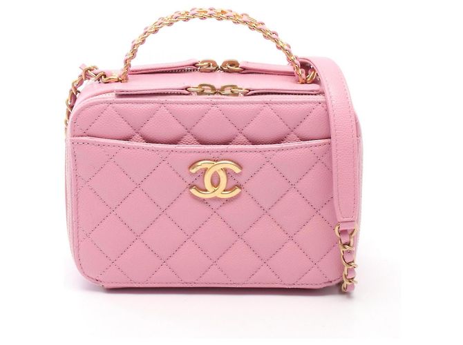 Sac vanity Chanel Matelassé Rose