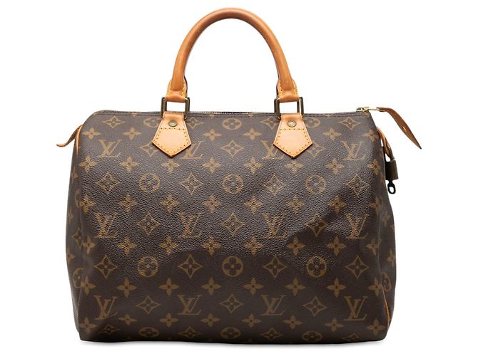 Louis Vuitton Brown Monogram Speedy 30 Marrom