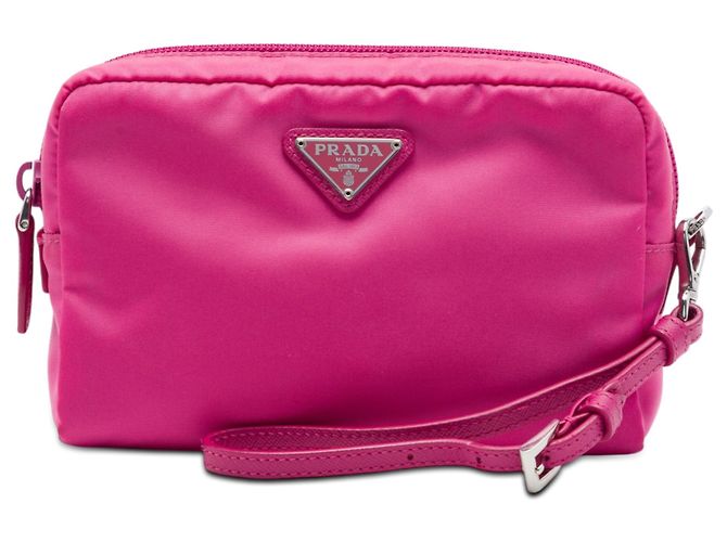 Pochette Prada en Tessuto rose