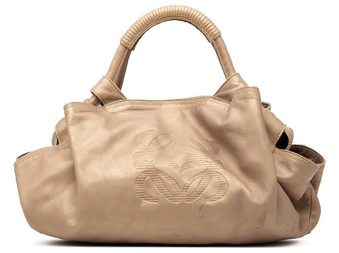 LOEWE Gold Metallic Nappa Aire Doré