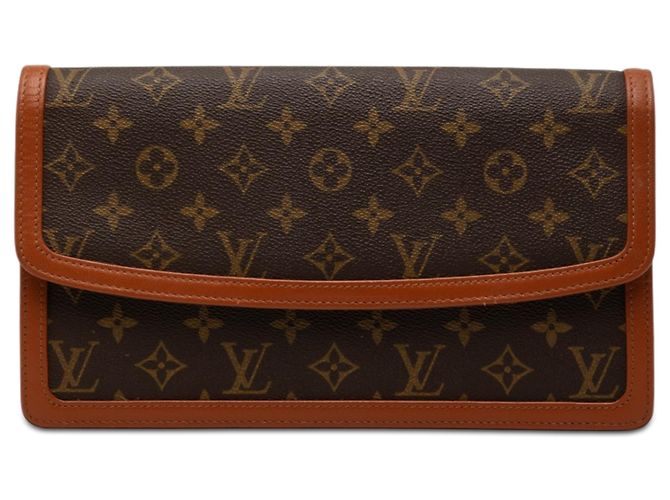 Louis Vuitton Brown Monogram Pochette Dame GM Marrone