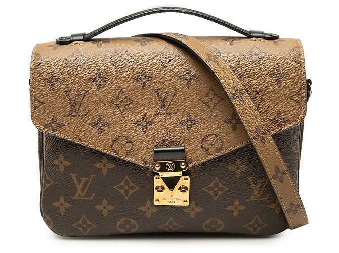 Louis Vuitton Brown Monogram Reverse Pochette Metis Marrom