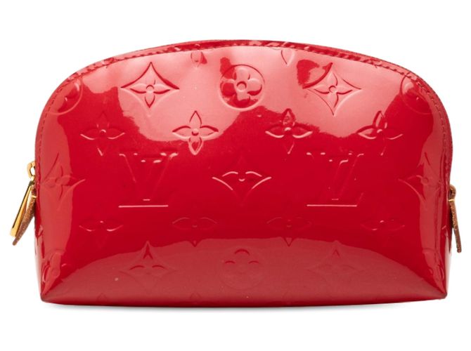 Louis Vuitton Red Monogram Vernis Kosmetiktasche Rot