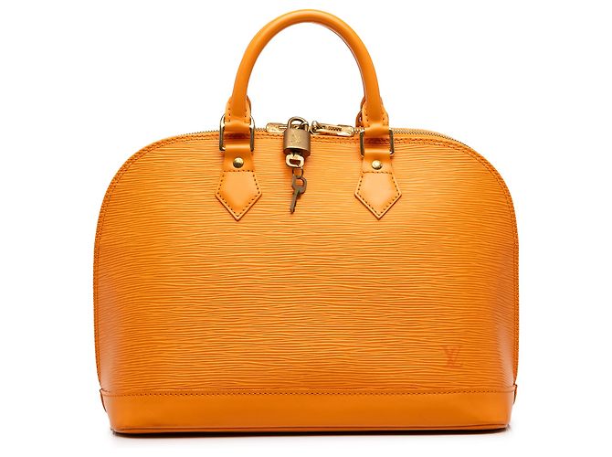 Louis Vuitton Orange Epi Alma PM